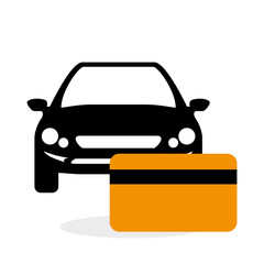 Obraz premium Car sale design. sale concept. white background