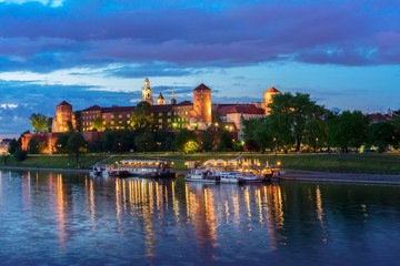 Wawel hill in Krakow, Poland