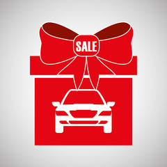 Car sale design. sale concept. white background