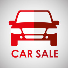 Car sale design. sale concept. white background