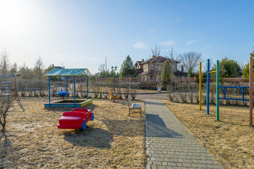 Playground in a rural village
