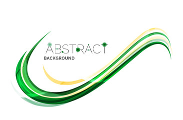 Colorful stripes wave composition, business template