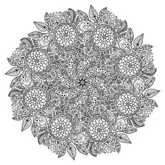 Vector mandala ornament.