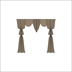 interior textiles. window decoration. curtains.