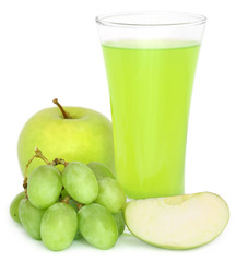 Grape and apple juice
