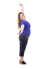 casual caucasian woman