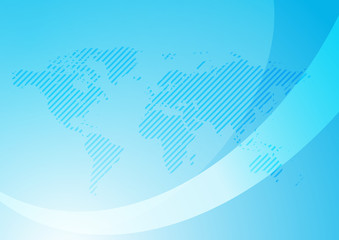 background with abstract map - blue