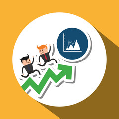 Project design. Businessman icon. Infographic concept