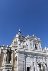 Fototapeta na wymiar Church Santa Maria la Real de La Almudena in Madrid