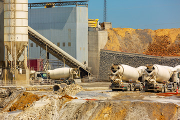 Ready mix concrete production plant