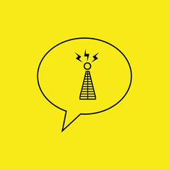 Social media design. Media icon. Technology concept