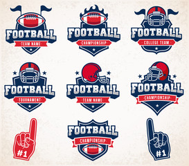Vector Football logos and insignias