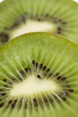 slices of kiwi fruit close up