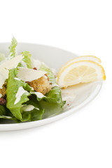 cropped plate of salad