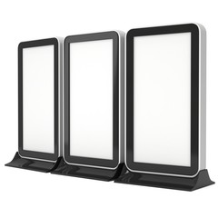 Trade show booth LCD TV stand.