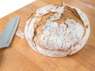 homemade round bread