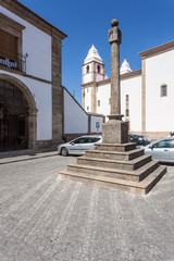 Pillory of Castelo de Vide. The place where the public justice was executed. Portalegre, Alto Alentejo, Portugal.