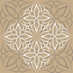 Antique greeting card, invitation with lace and floral ornaments