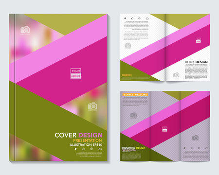 Vector of book cover,brochure,flyer ,annual report template