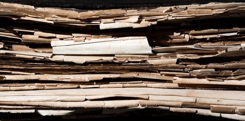 texture of the old book scruffy sheets of paper