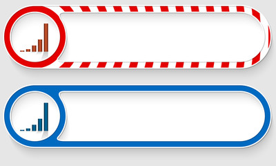 Striped buttons for your text and chart