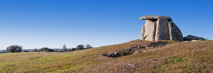 Tapadao dolmen in Crato, the second biggest in Portugal. Located in Aldeia da Mata, Crato.