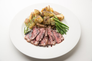 roasted beef with red wine sauce