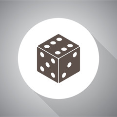 dice vector icon for web and mobile