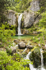 Ourlia waterfalls at Olympus mountain, Greece