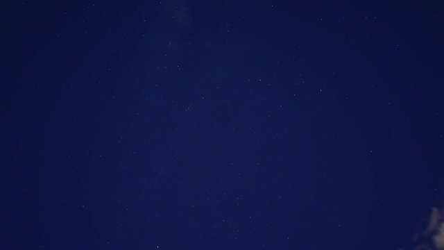 Timelapse night sky with milky wya