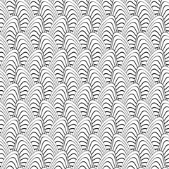 Fototapeta na wymiar Abstract monochrome seamless pattern. Vector background.