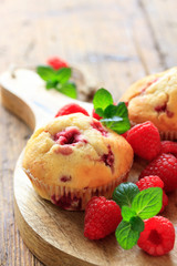 Raspberry cupcakes