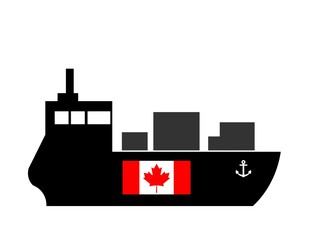 Bateau cargo du Canada