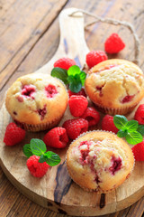 Himbeer muffins