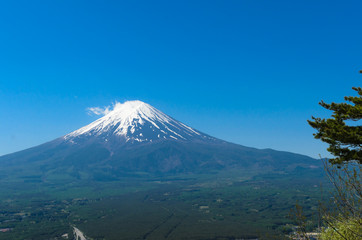 Mount Fuji (Fuji san) in spring