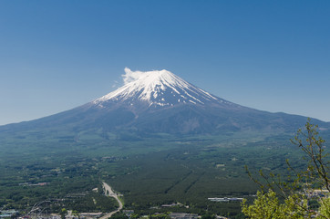 Mount Fuji (Fuji san) in spring