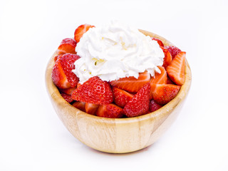 strawberry on white background