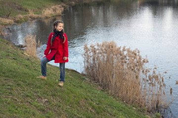 girl on the slope