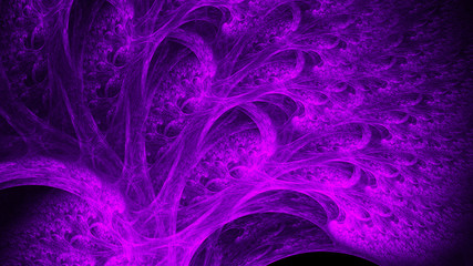 Magic forest in unusual bright colors. Avant-garde and abstract. Mysterious psychedelic relaxation wallpape. Sacred geometry. Fractal Wallpaper pattern desktop. Digital artwork creative graphic design