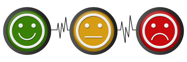 Smile Neutral Sad Faces Heartbeats 