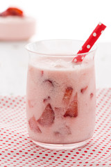 Strawberry milkshake.