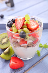 yogurt and fruit