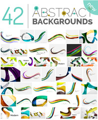 Obraz premium Motion concept abstract background set