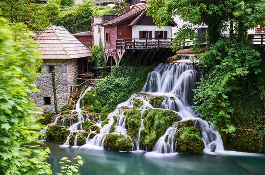 Fototapeta Rastoke Waterfalls, Croatia
