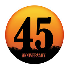 Template Logo Anniversary Vector Illustration