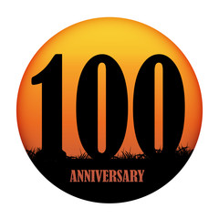 Template Logo Anniversary Vector Illustration