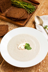 Creamy mushroom soup