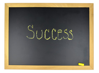 Black School Chalk and magnet Board with yellow character