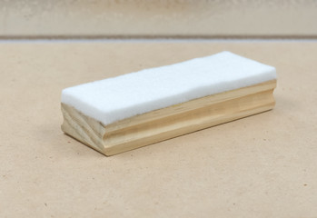 Wooden chalk eraser