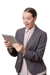 pleased business woman